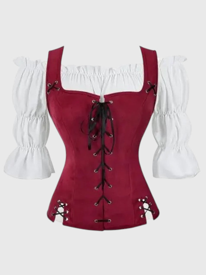Ravenna Corset-Lace Bardot Blouse