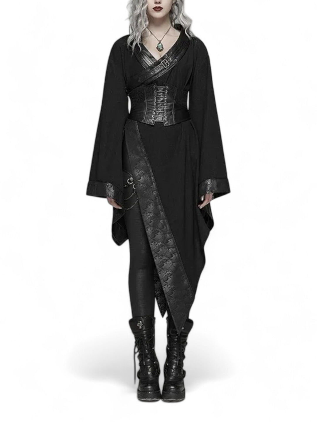 Dark Moon Asymmetrical Kimono