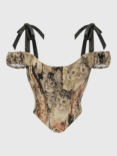 The Felinia Tapestry Overbust Corset