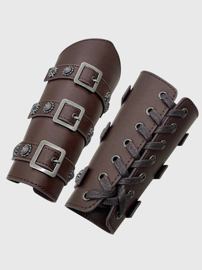 Arm Bracer With Buckle Straps