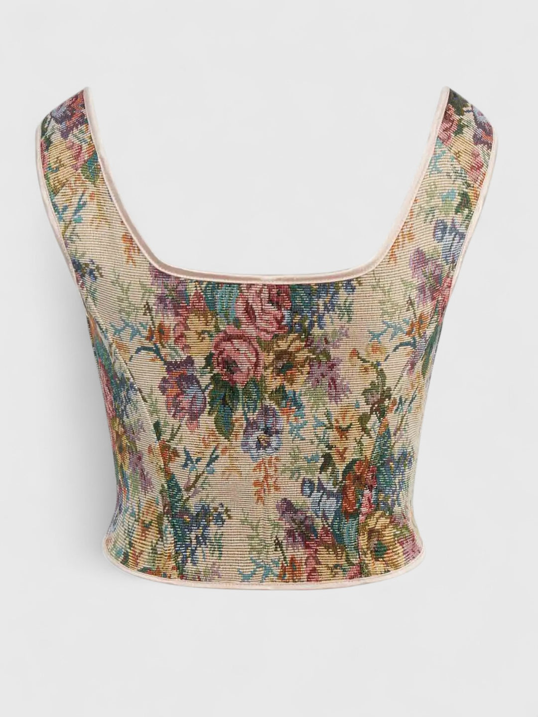 Vintage Floral Overbust Corset