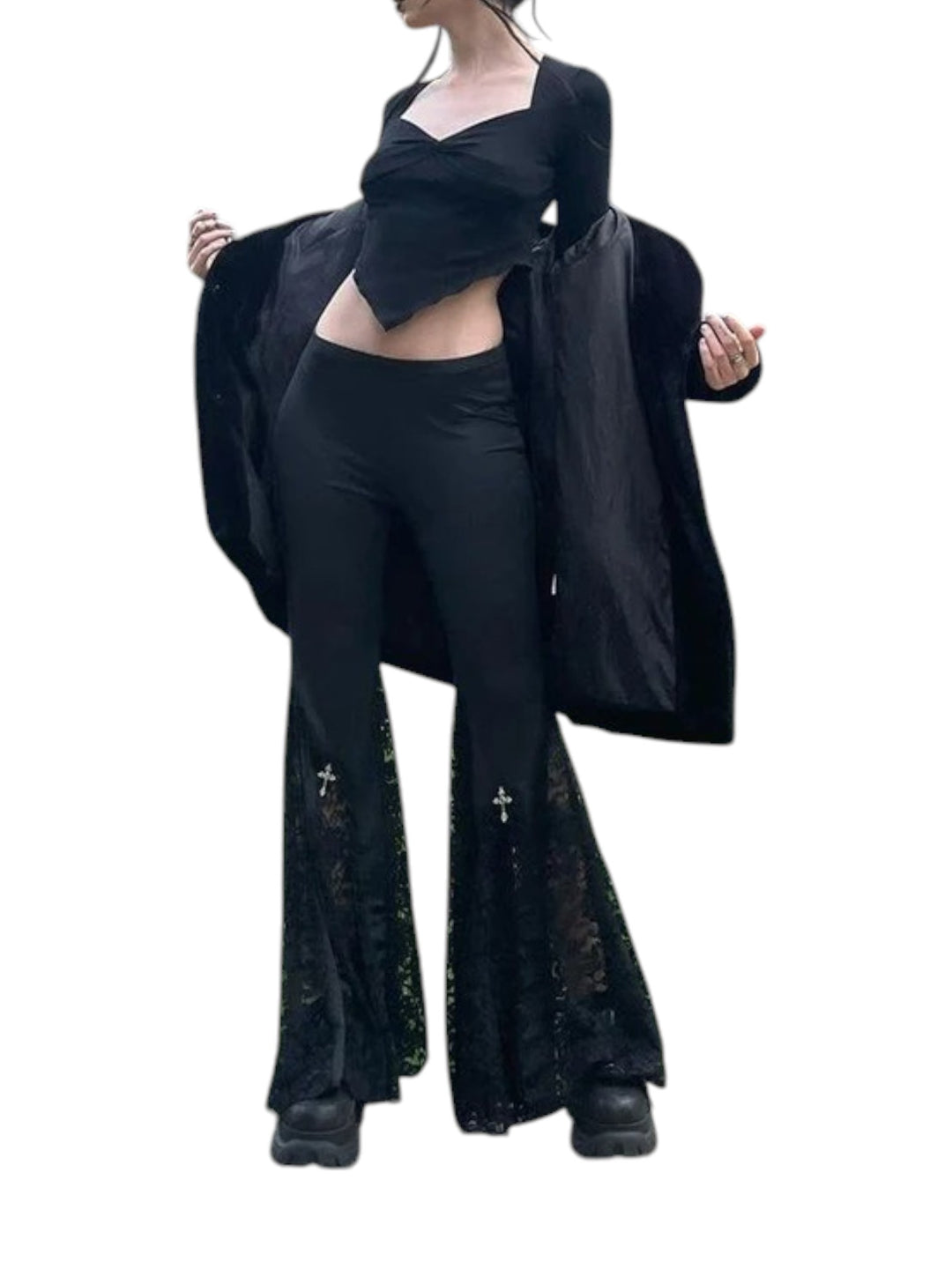 Nocturne Lace Flare Pants