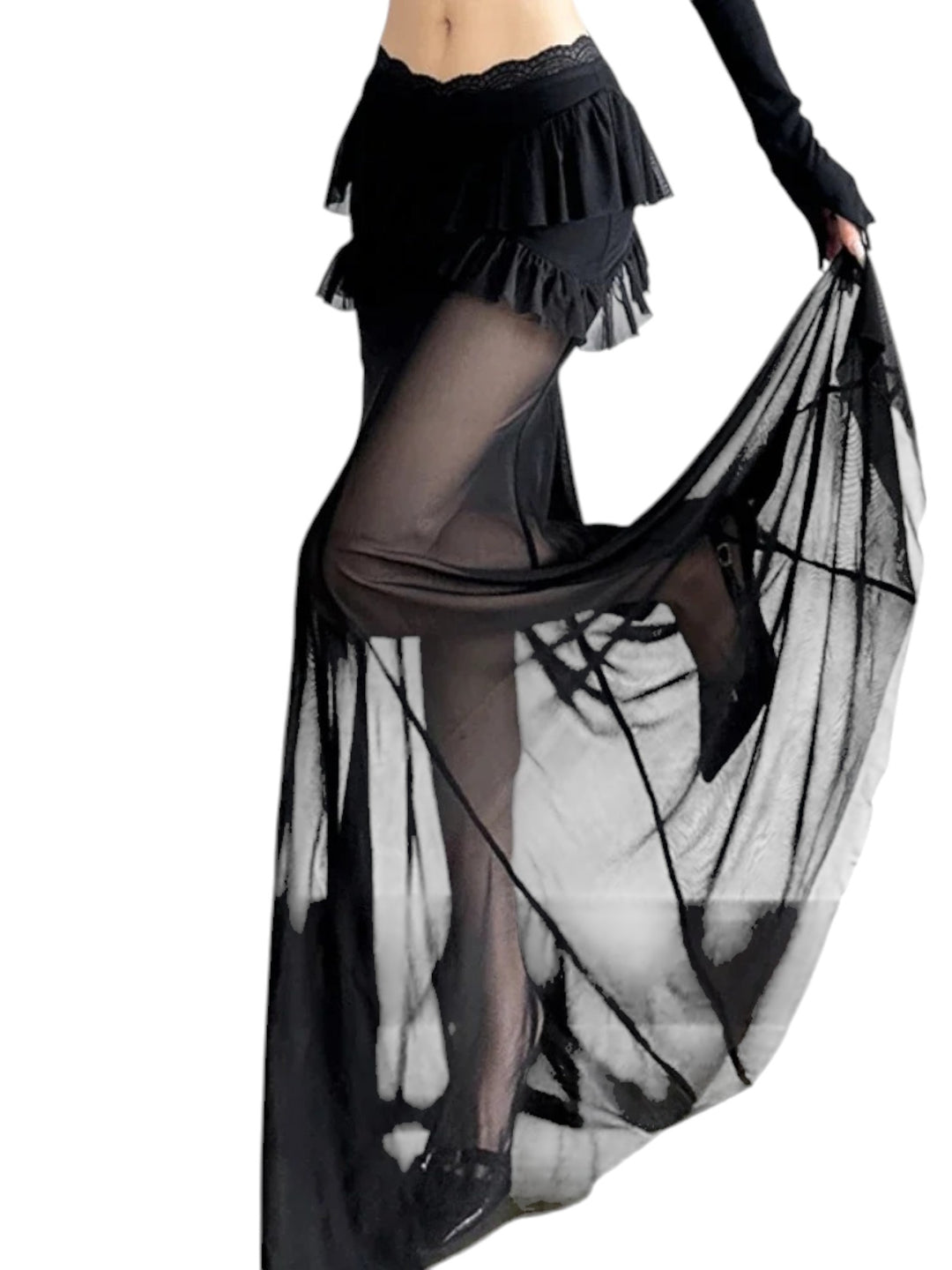 Gothic Layered Tulle Skirt