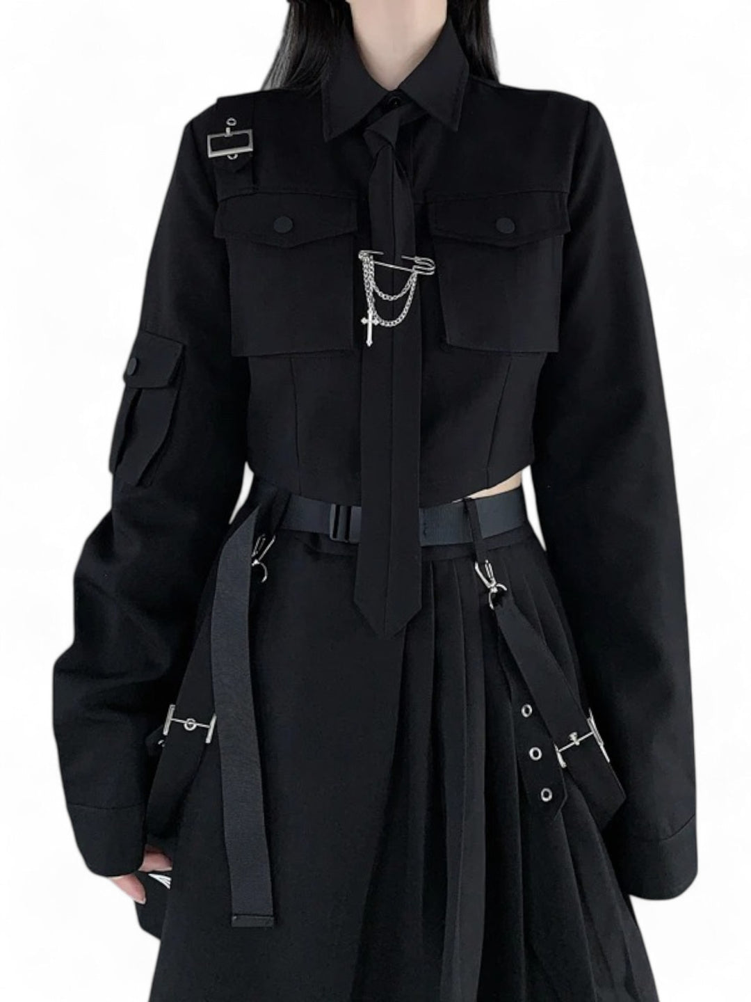 Midnight Study Blouse & Skirt