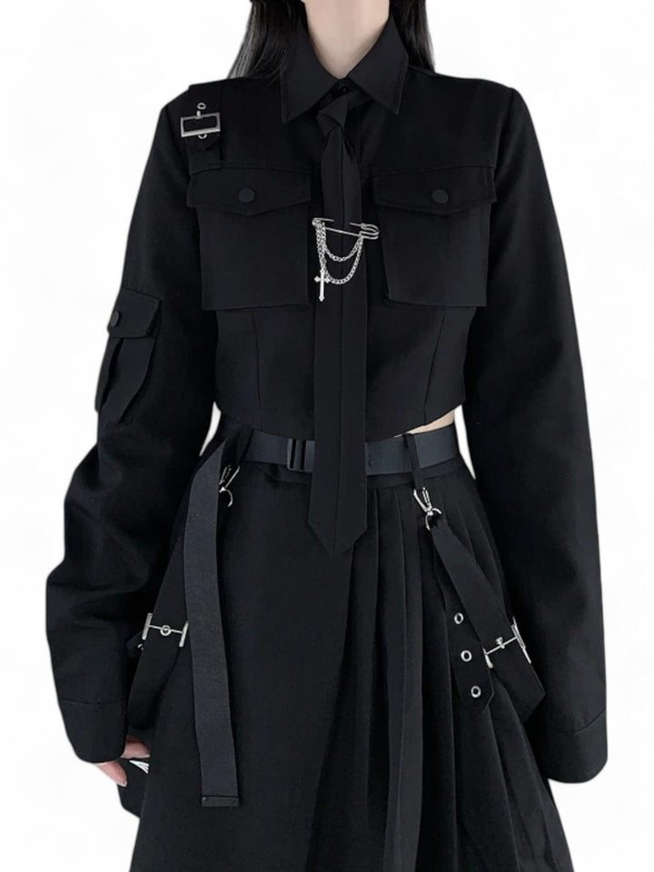 Midnight Study Blouse & Skirt