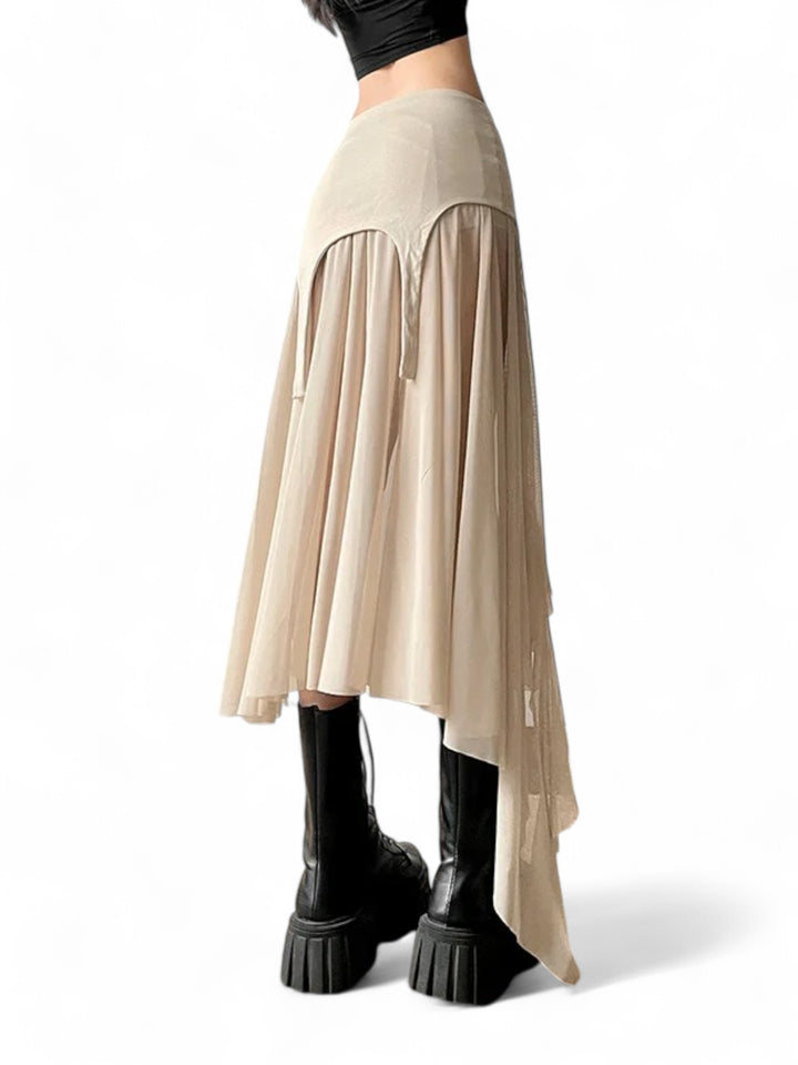 Ragged Edge Mini Skirt