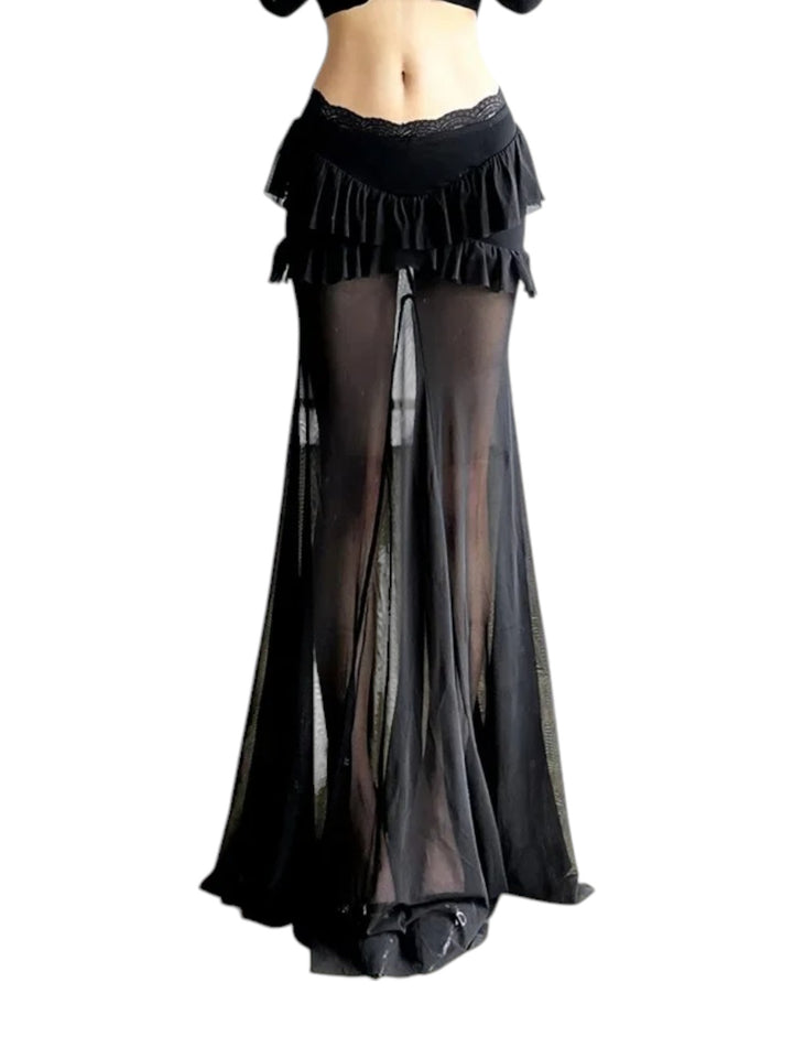 Gothic Layered Tulle Skirt