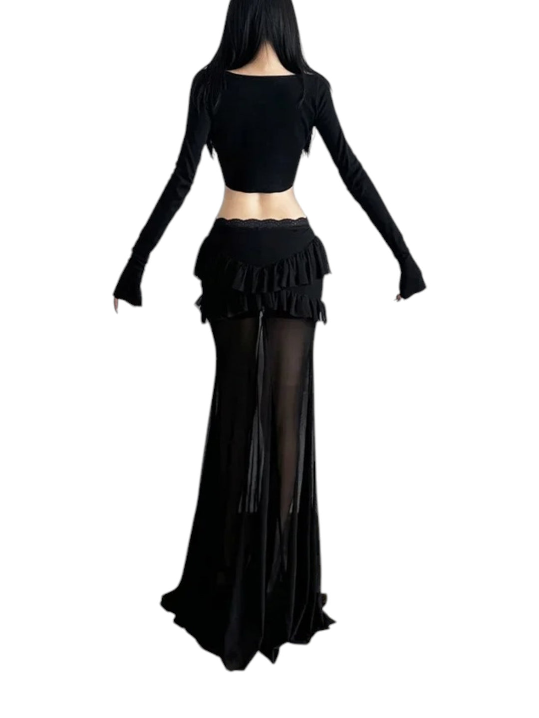 Gothic Layered Tulle Skirt