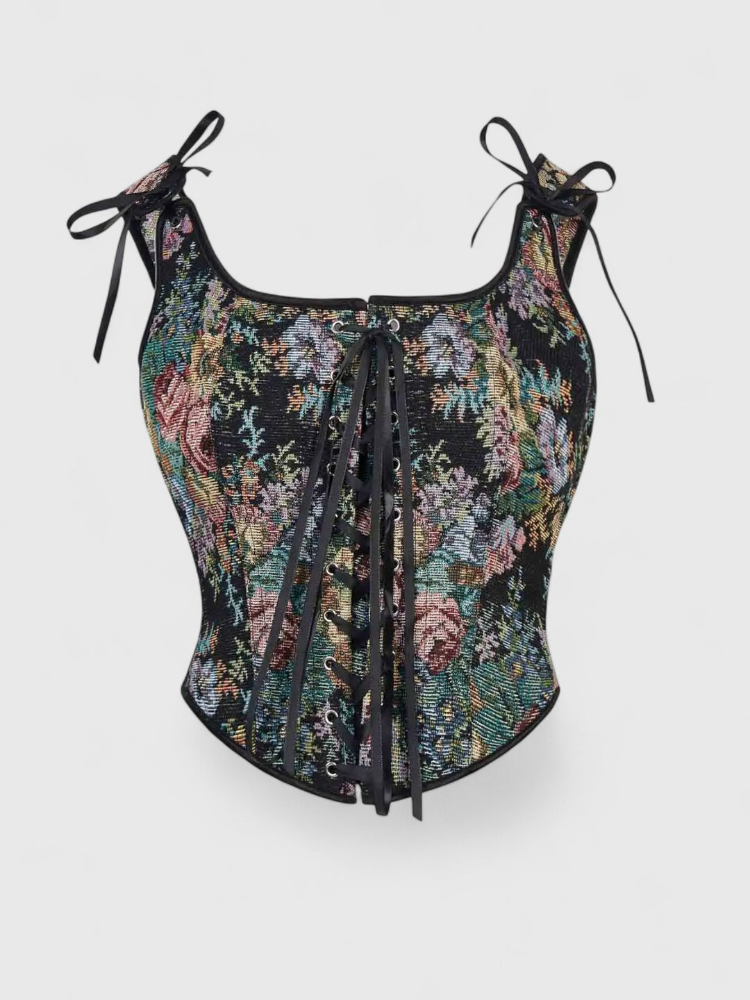 Vintage Floral Overbust Corset