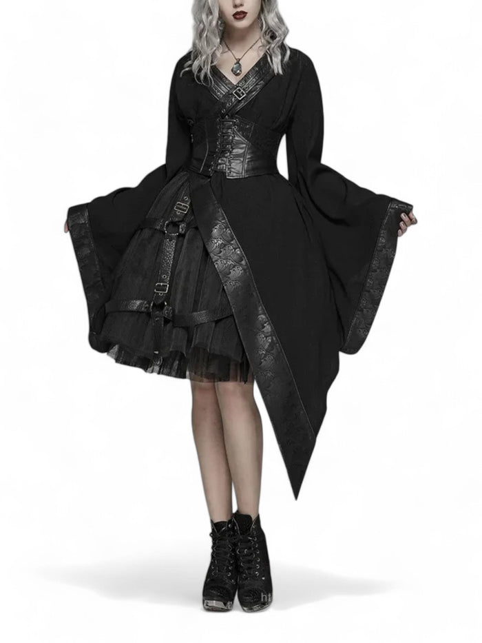 Dark Moon Asymmetrical Kimono