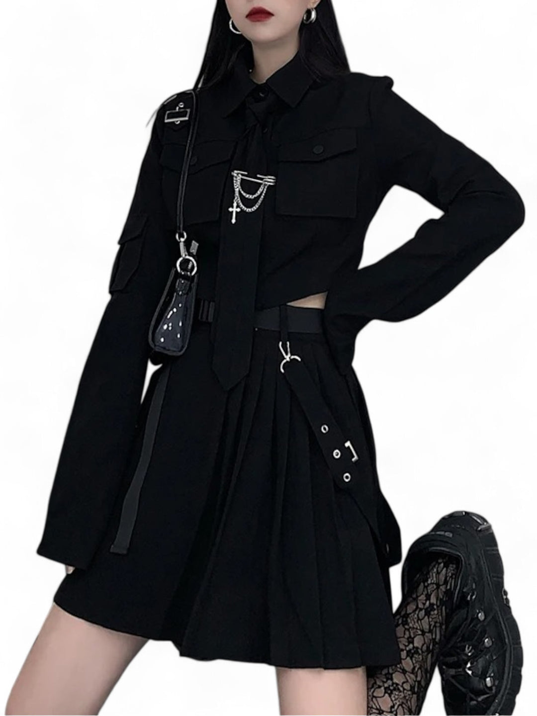 Midnight Study Blouse & Skirt