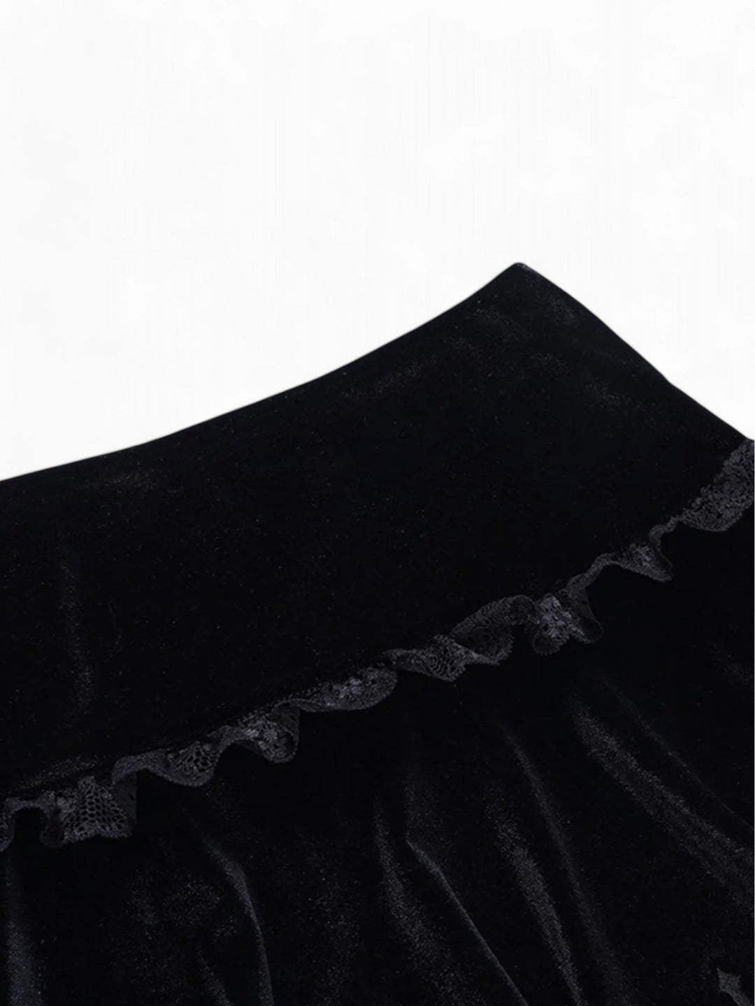 Velvet & Lace Gothic Mini Skirt