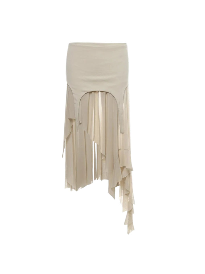 Ragged Edge Mini Skirt