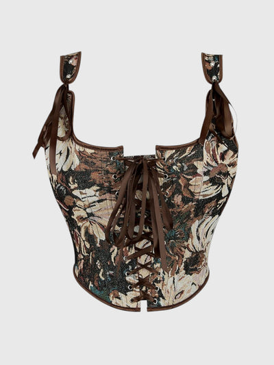 Floral Overbust Corset