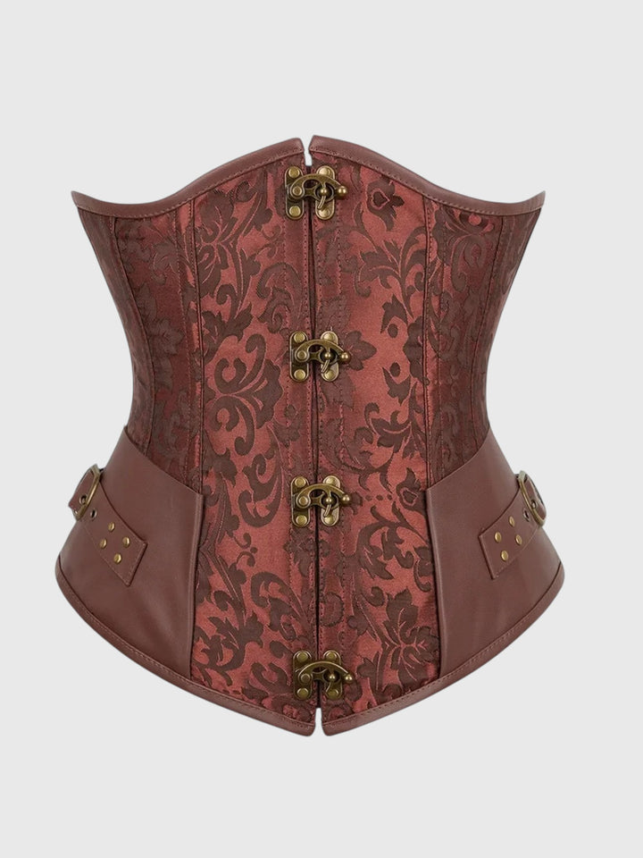 Floral Steel-Boned Corset