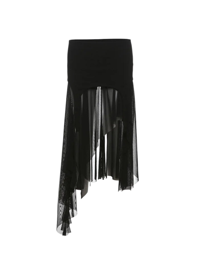 Ragged Edge Mini Skirt
