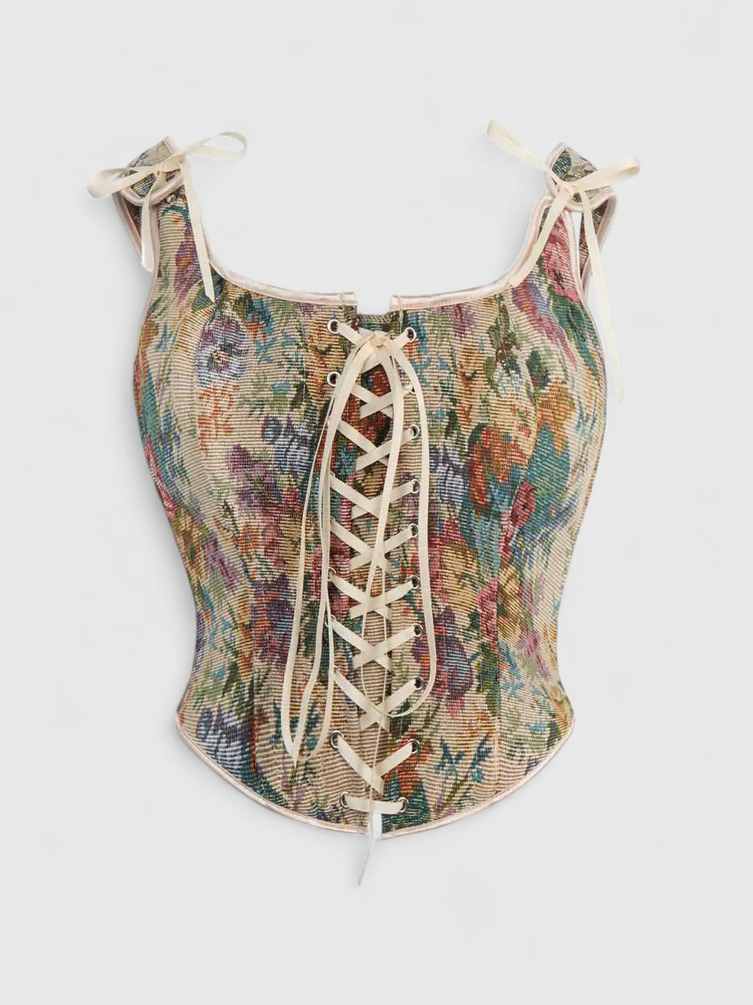 Vintage Floral Overbust Corset