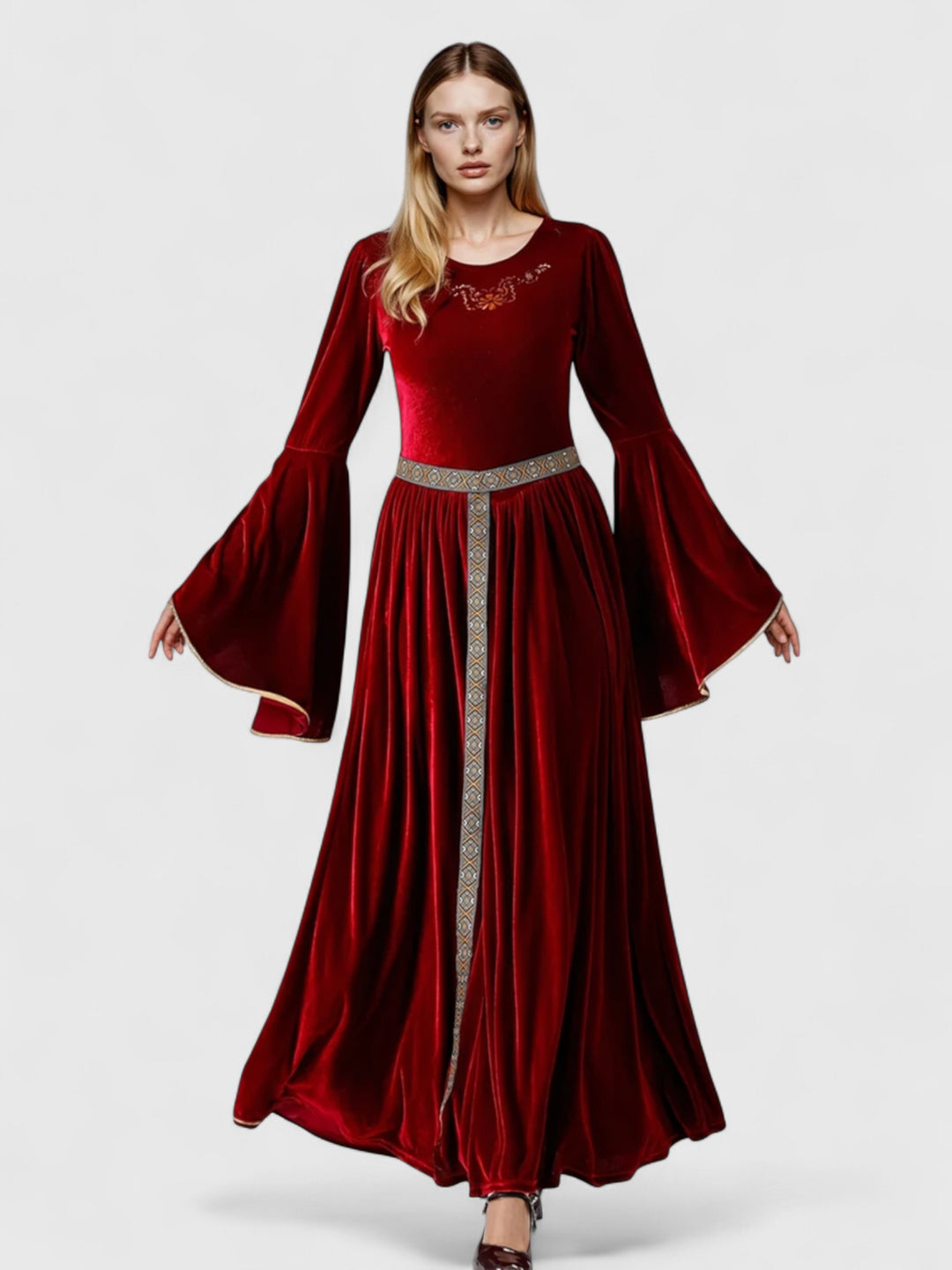 Renaissance Bell-Sleeve Dress